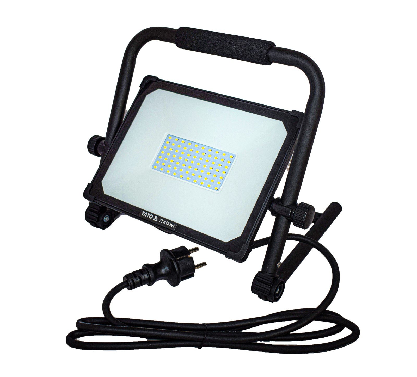 YATO Прожектор переносний з SMD-діодним випромінювачем YATO : 50 Вт, 230 В, 4750 лм, 75 діодів  | YT