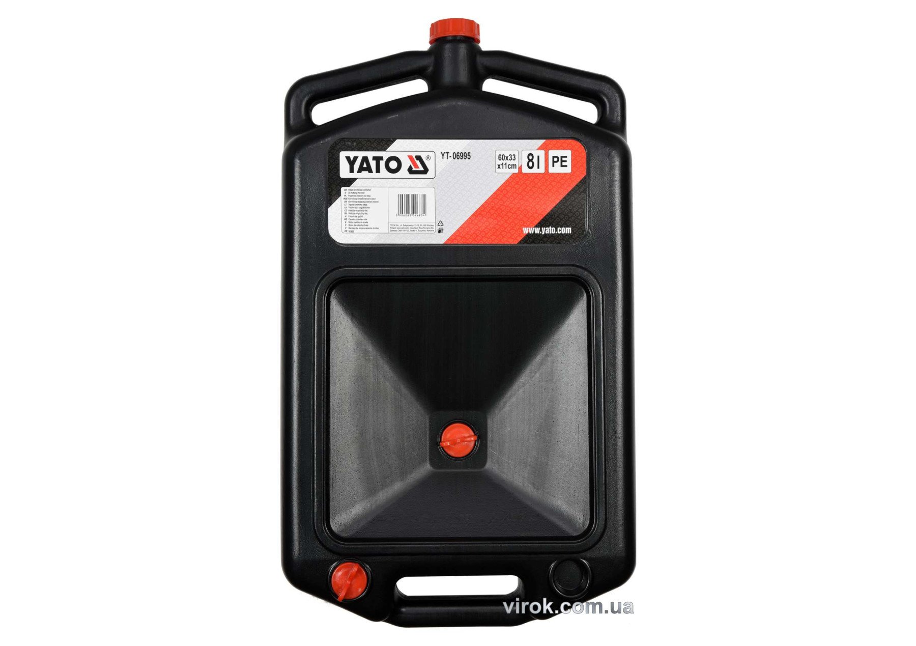 YATO Посудина для зливу оливи YATO, V= 8 л, з 3-ма корками  | YT-06995