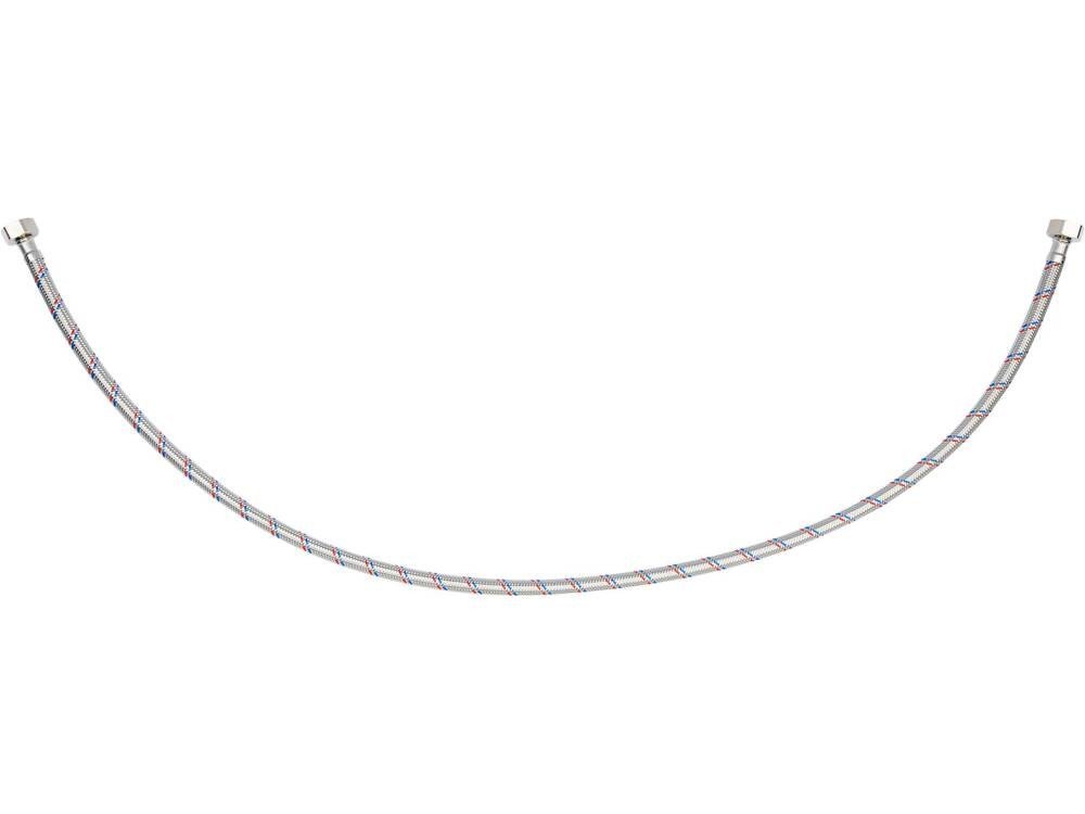 Шланг водопровідний з опліткою з нерж сталі FALA l= 1000мм, Ø= 8/12, з'єднання F-1/2" х F-1/2" 1 МПа