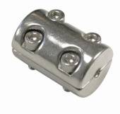 Зажимное кольцо на трос из 2 частей с 4 винтами, А4 (AISI 316)