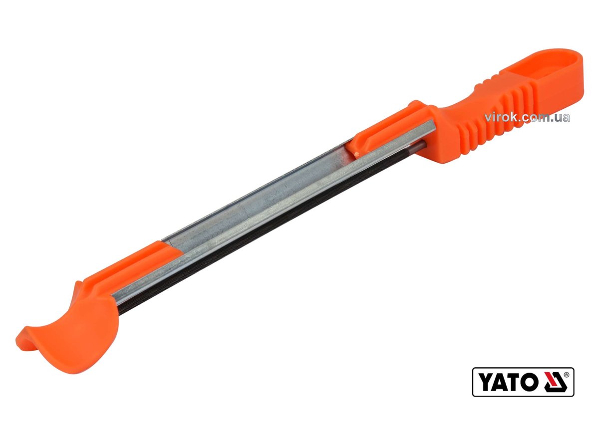 YATO Направляюча з напильником для гостріння ланок ланцюгів під 30°, 35° YATO : Ø=4.5 мм, l=250 мм  