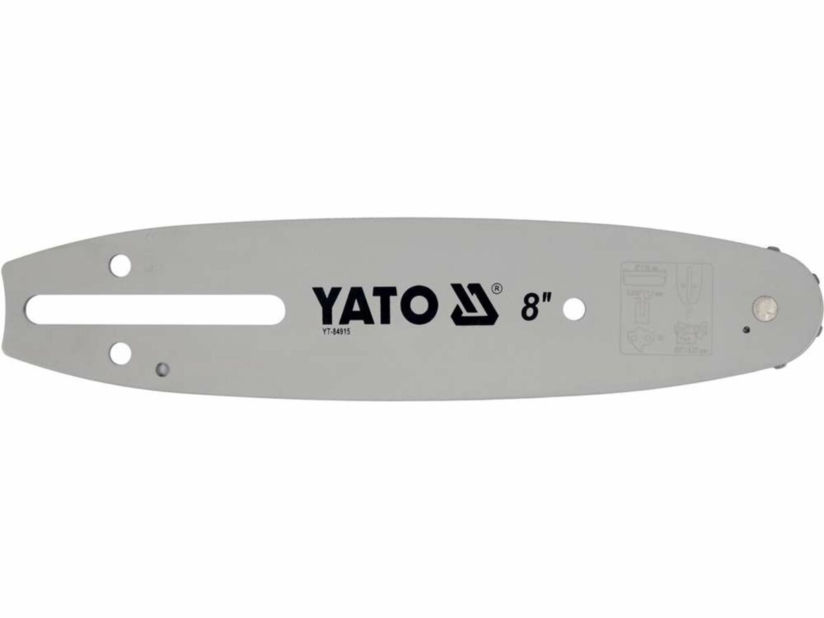 YATO Шина напрямна ланцюгової пили YATO l= 8"/ 20 см (33 ланки) для ланцюгів YT-849470  | YT-84915