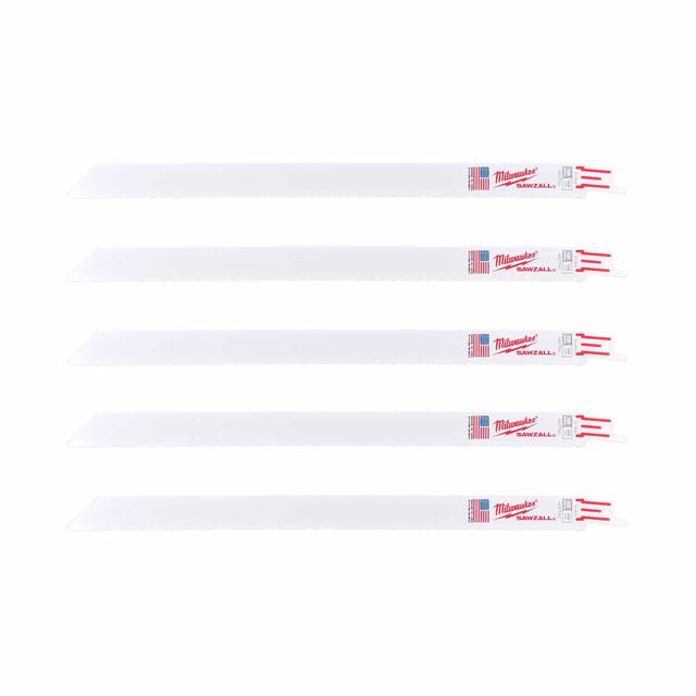 MILWAUKEE Полотно для шабельних пил THIN KERF, 300х1,4мм, (5шт), (метал)