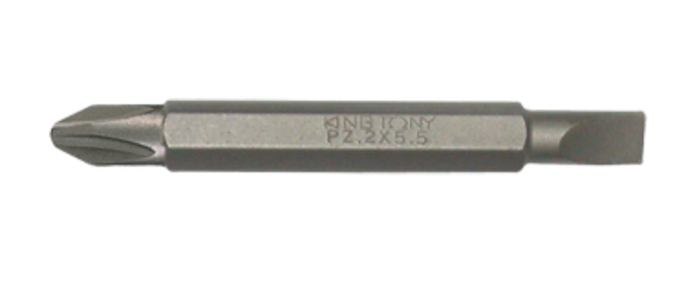 KING TONY Бита торцевая 1/4" PH3 х 7,0*1.2 L=60мм двусторонняя (уп.10) | 1360703P