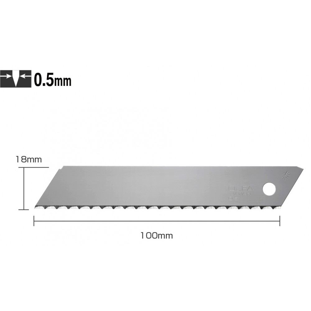 Лезвие OLFA LWB-3B INSULATION BLADE 100х18мм 3шт, 0,5мм (325510) (вместо C132401)