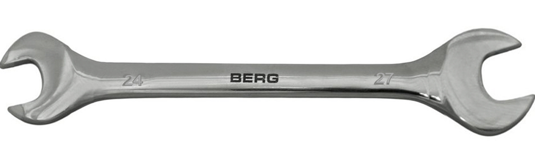 48-115 Ключ ріжковий двосторонній Cr-V 24х27 мм | Berg
