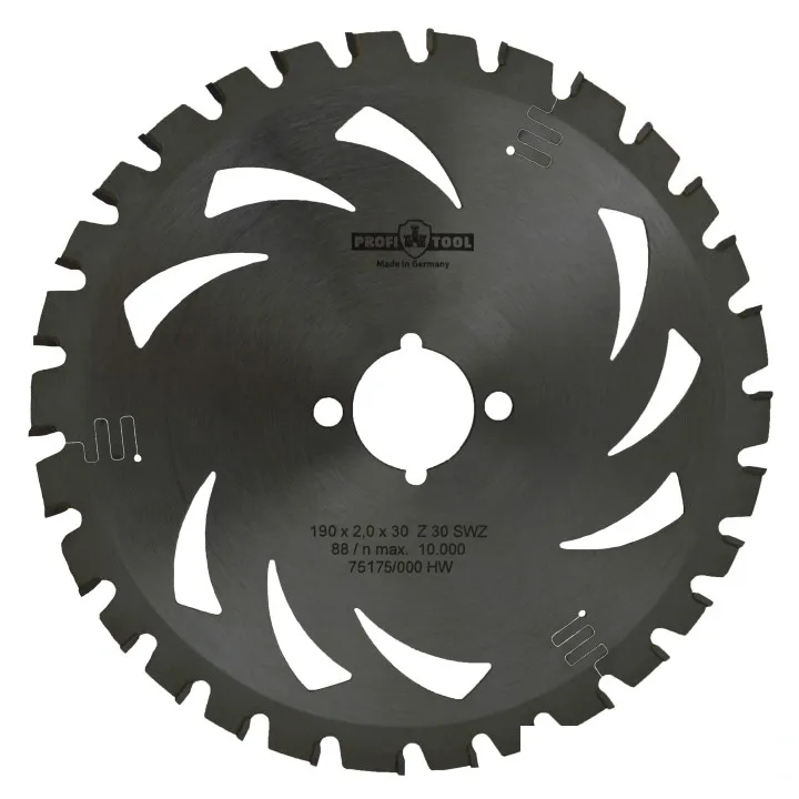 Диск пильный по дереву 190х2.0х1.4х30 мм, Z=30, зуб S-WZ (Super-ATB) PROFITOOL