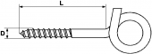Распорный дюбель c  качельным крюком 10x 75