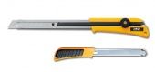 Нож OLFA XL-2; удлиненный под стандартное лезвие 18мм; механизм фиксации лезвия с колесиком