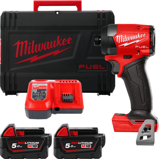 MILWAUKEE Шуруповерт ударный аккумуляторный бесщёточный M18 FID3-502X крут. мом. 226 Нм 4933479865 |