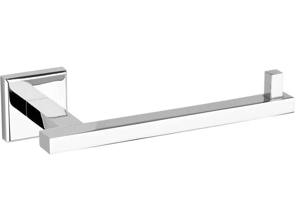 Тримач туалетного паперу настінний FALA з цинкового сплаву хромований, квадратна форма [5/30]