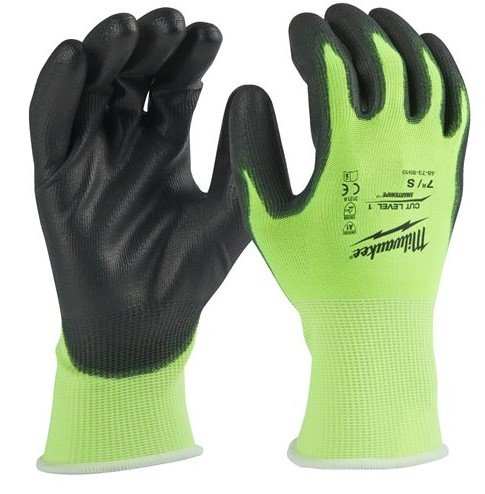 MILWAUKEE Рукавиці сигнальніз опором порізам 1 рівня, 7/S | 4932479916