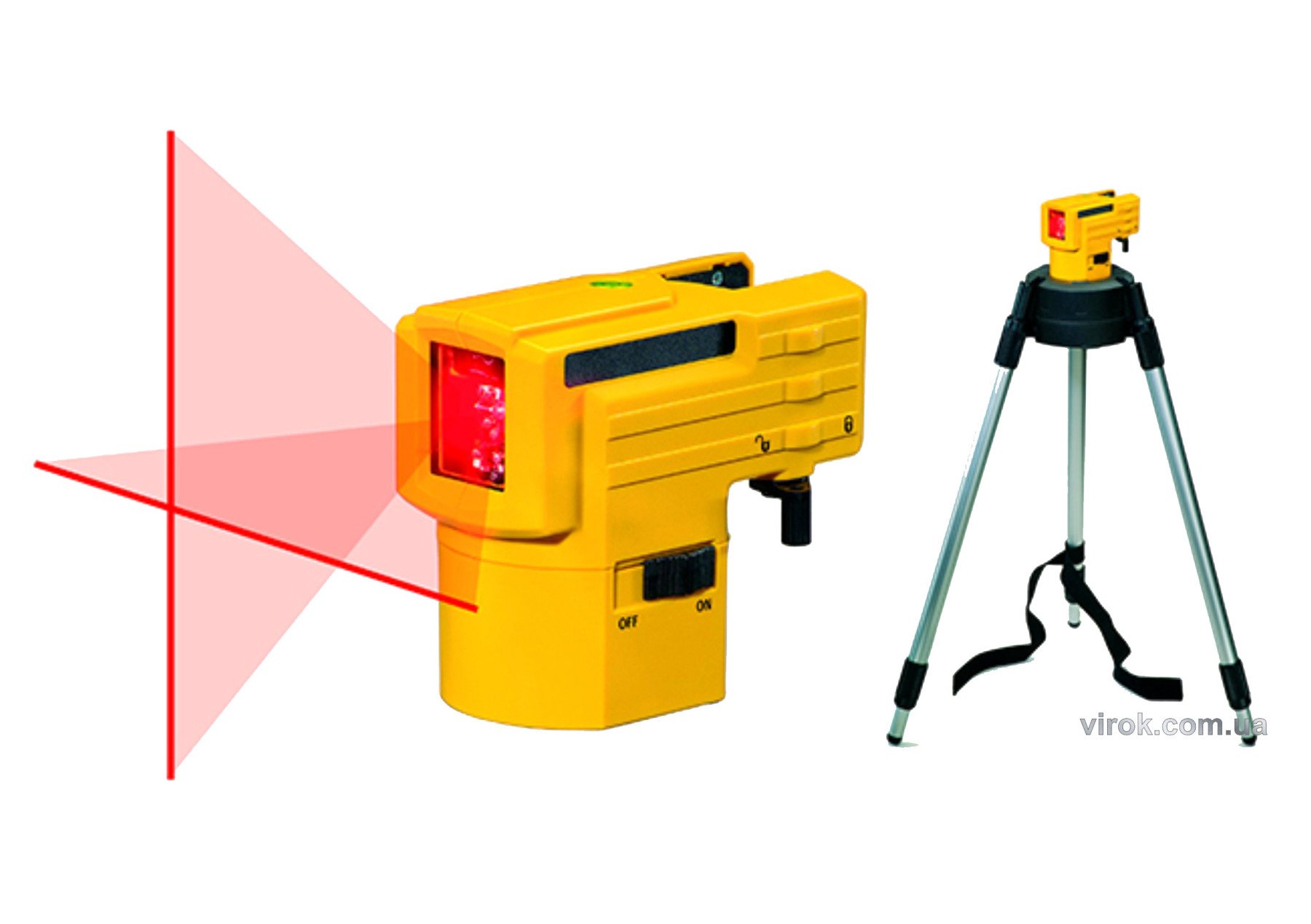 Нівелір лазерний STABILA LAX 50 X+Y ліній на штативі з телескопічними ніжками; l=10 м