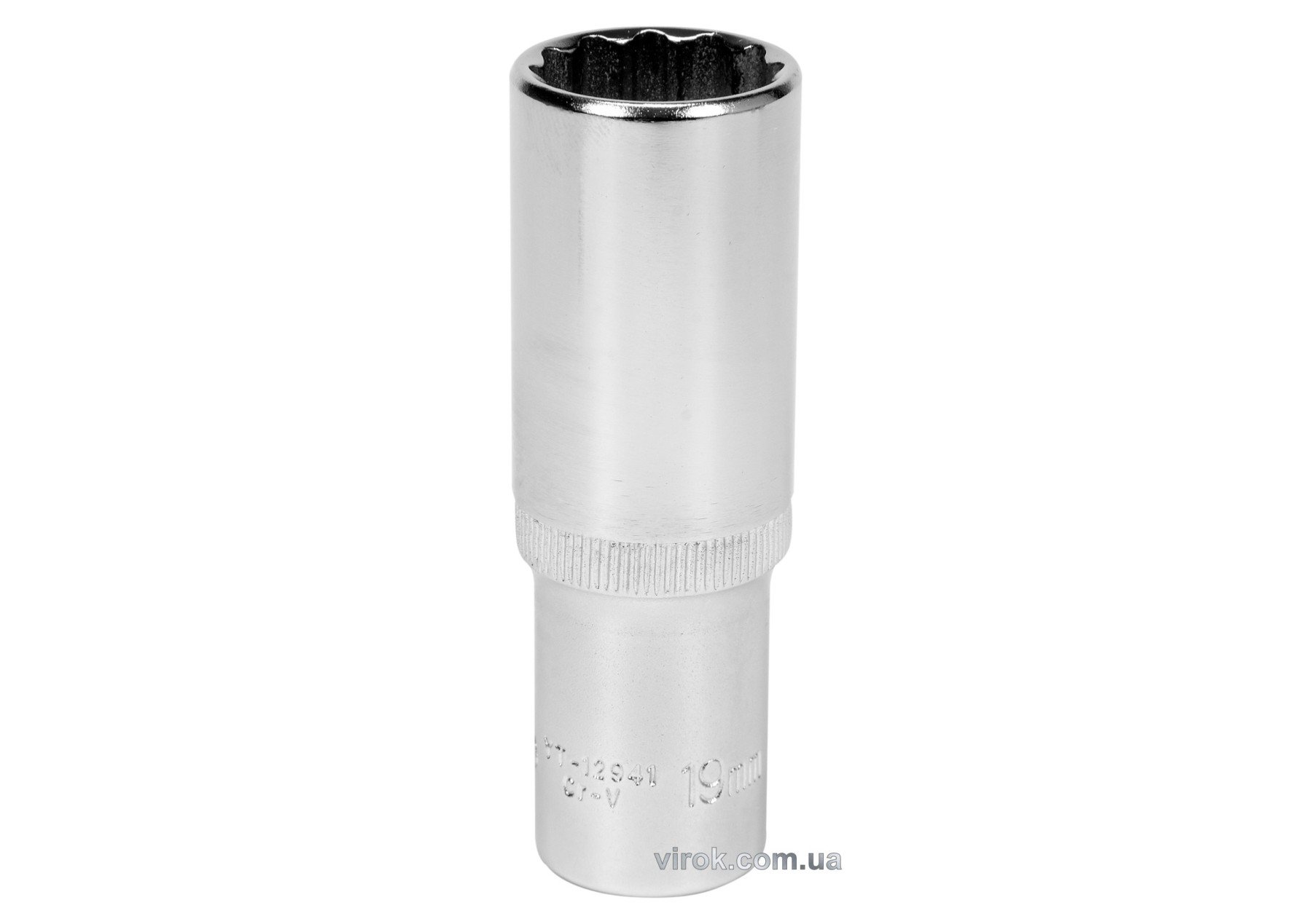 YATO Головка торцева 12-гранна YATO : подовжена, квадрат 1/2", М= 19 мм, L= 77 мм  | YT-12941