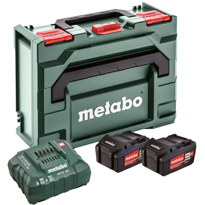 Комплект акумуляторів Metabo (Li-Power, 18 В, 2х4 А*год) + зарядний пристрій ASC 55 (685064000)