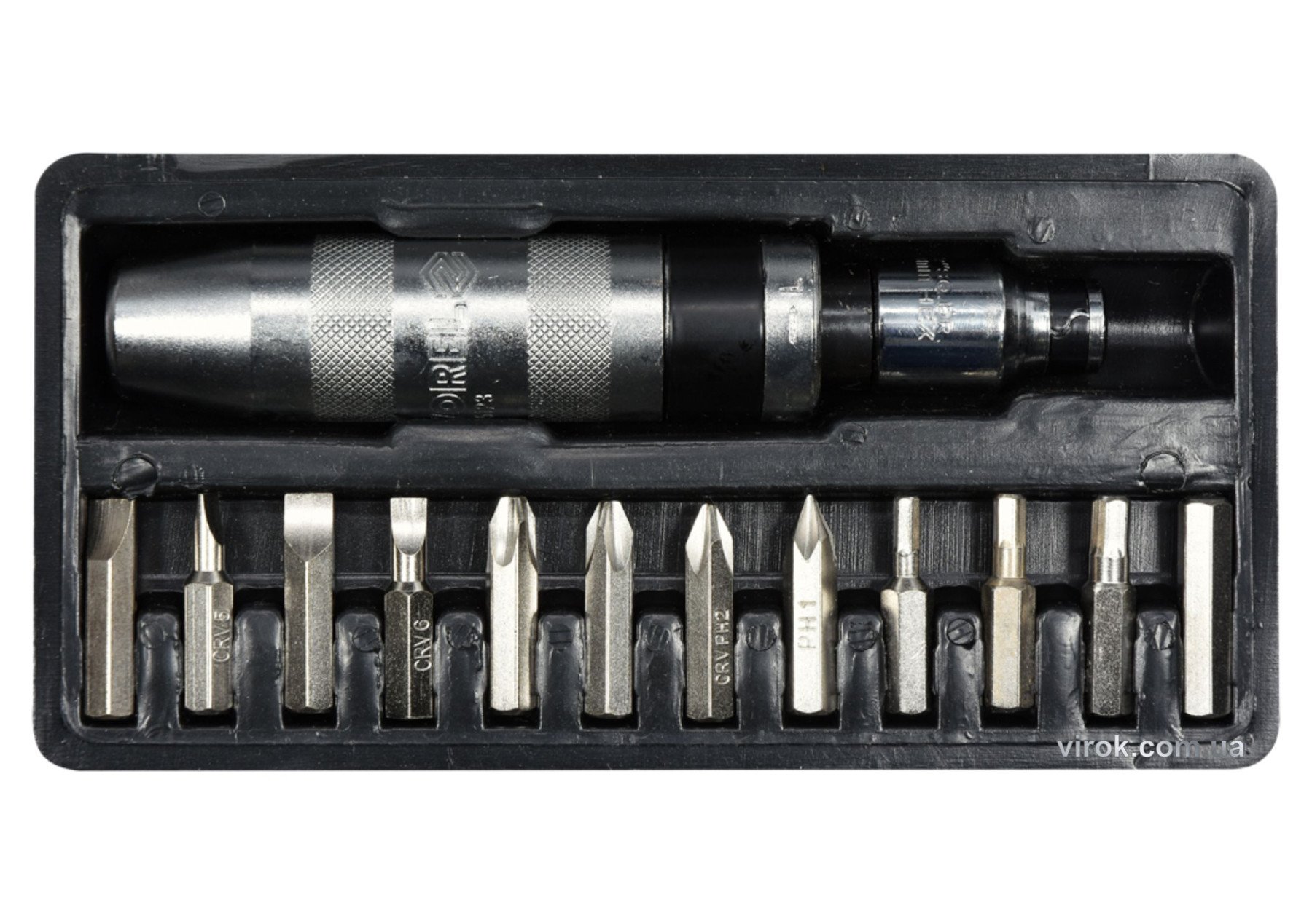 VOREL Викрутка ударна : 12 насадок  | 65123