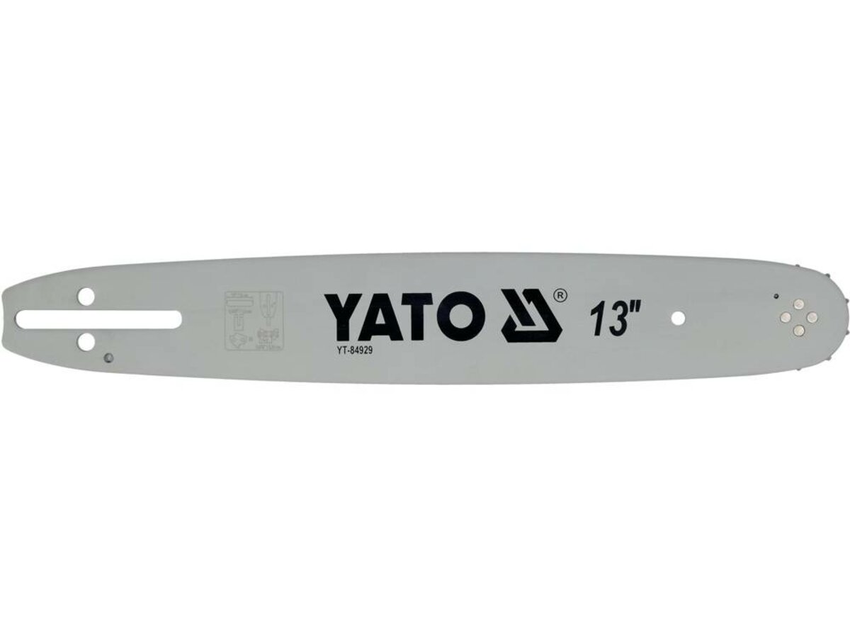 YATO Шина напрямна ланцюгової пили YATO l= 13"/ 33 см (56 ланок) для ланцюгів YT-84940  | YT-84929