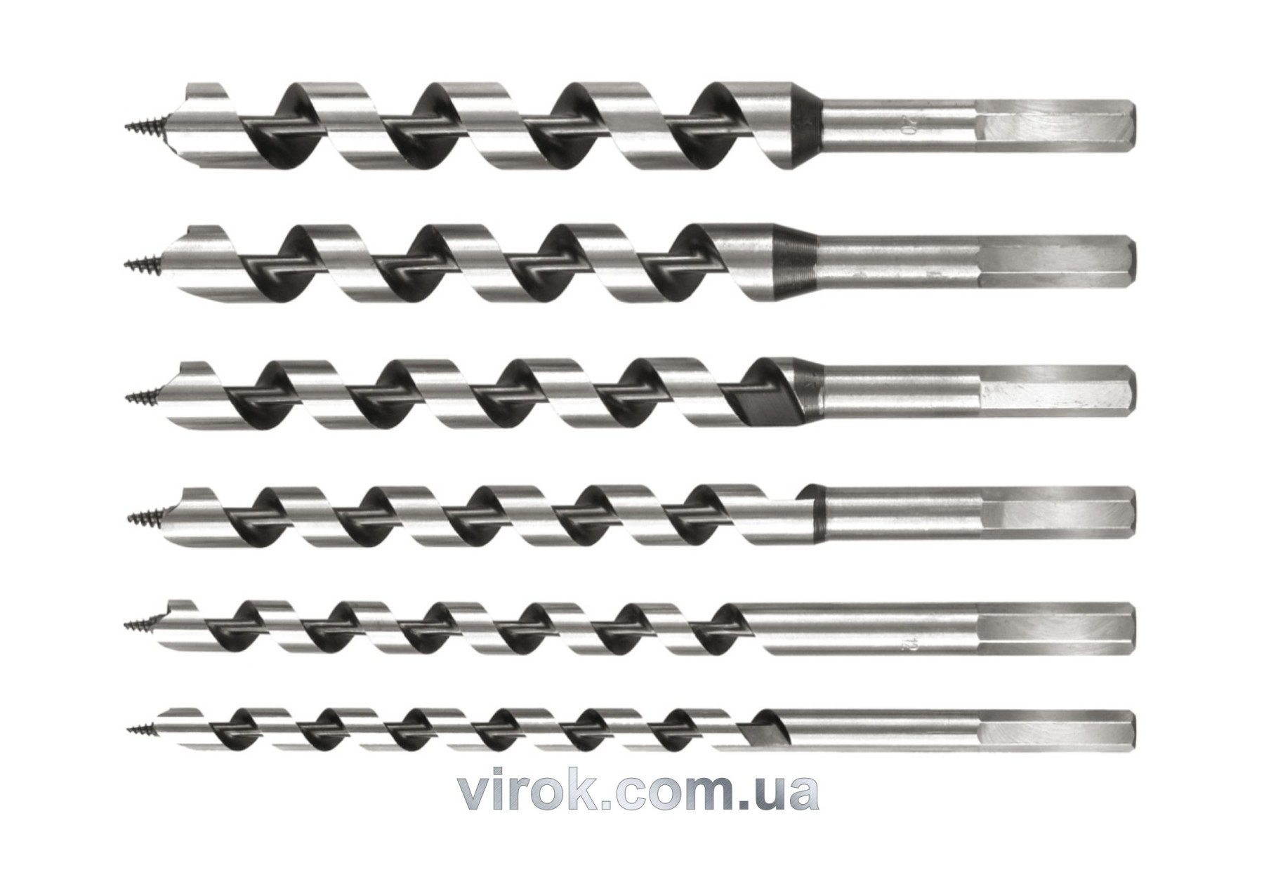 STHOR Набір свердл спіральних по дереву : Ø=10-20 мм, L= 230 мм. 6 шт.  | 22465