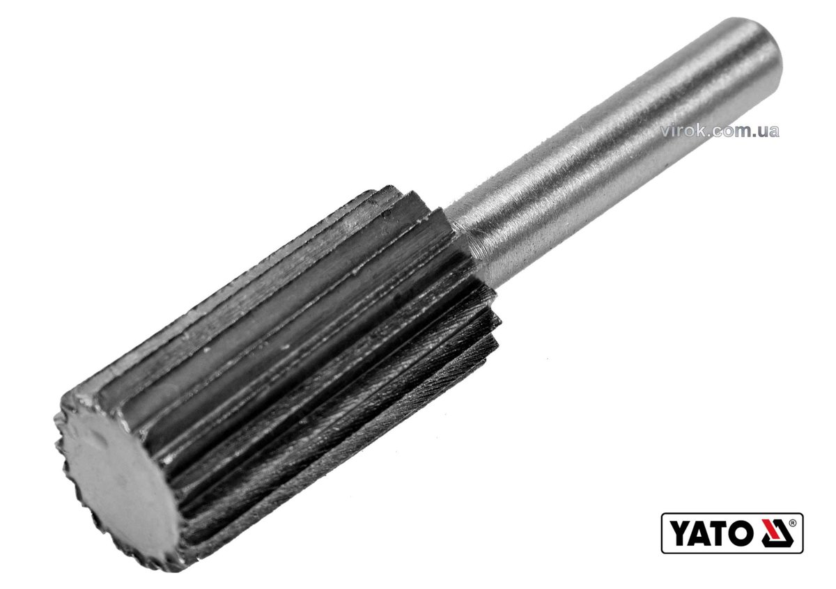 YATO Фреза циліндрична по металу YATO : Ø13 x 25/55 мм, HSS 4241, хвостовик- Ø6 мм  | YT-61714