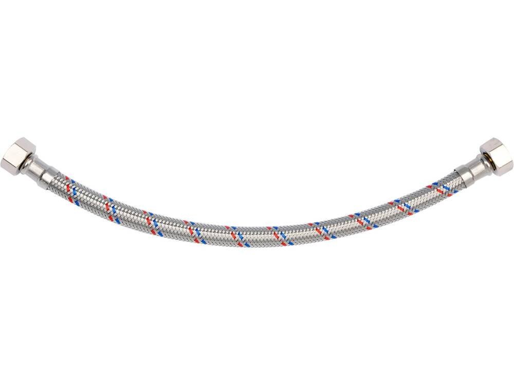 Шланг водопровідний з опліткою з нерж сталі FALA l= 300мм, Ø= 8/12, з'єднання F-3/8" х F-3/8" 1 МПа