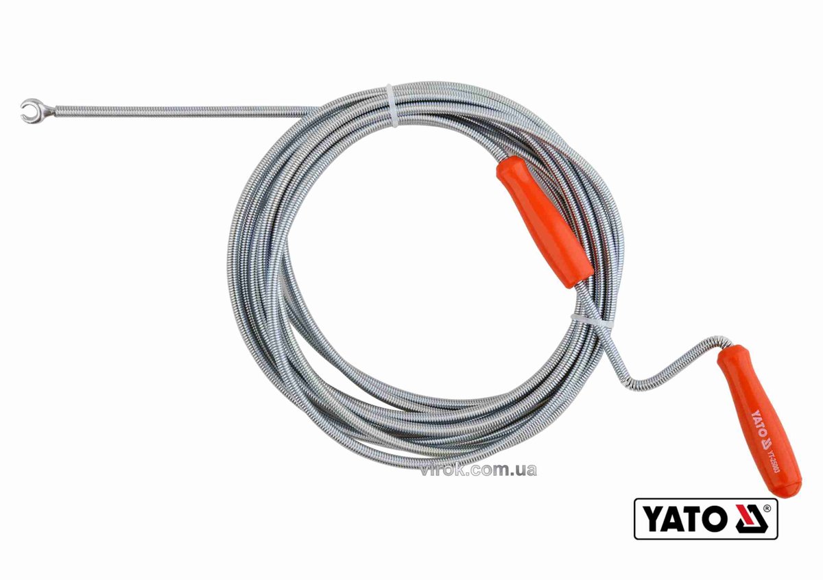 YATO Трос для очищення каналізаційних труб YATO : Ø= 6 мм, l= 5 м  | YT-25003
