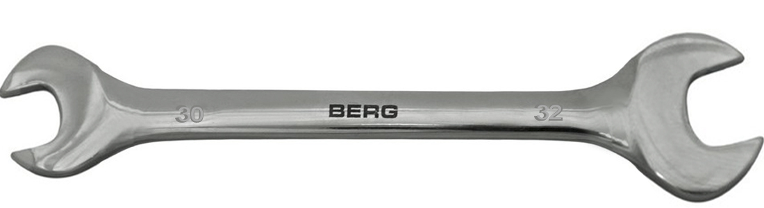 48-117 Ключ ріжковий двосторонній Cr-V 30х32 мм | Berg