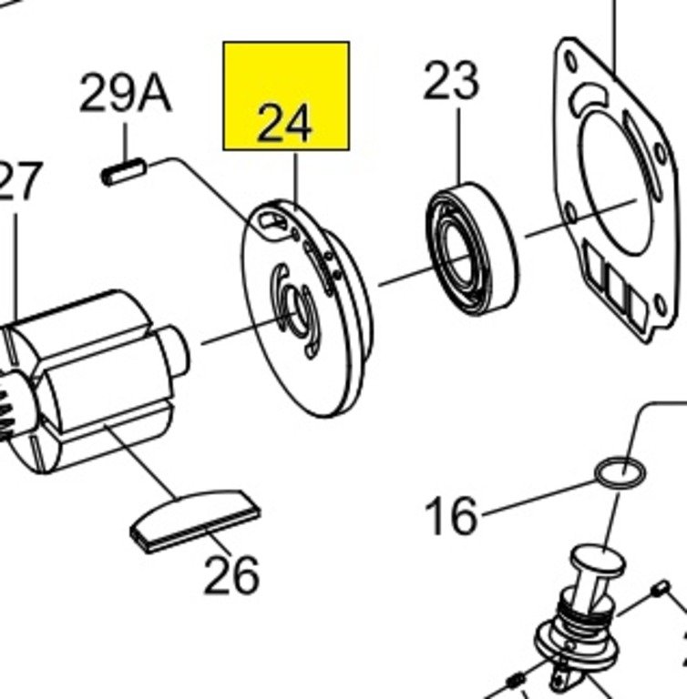 KING TONY Торцевая пластина ротора задняя для 33812-ххх | 33812-A24