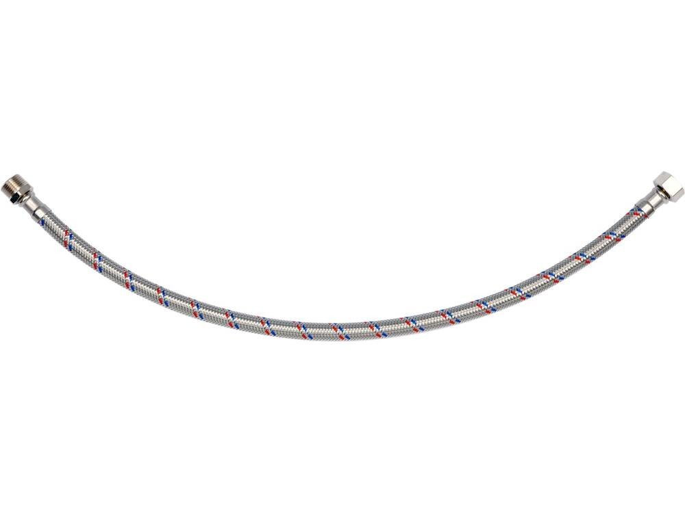 Шланг водопровідний з опліткою з нерж сталі FALA l= 500 мм, Ø= 8/12, з'єднання М-3/8" х F-3/8" 1 МПа