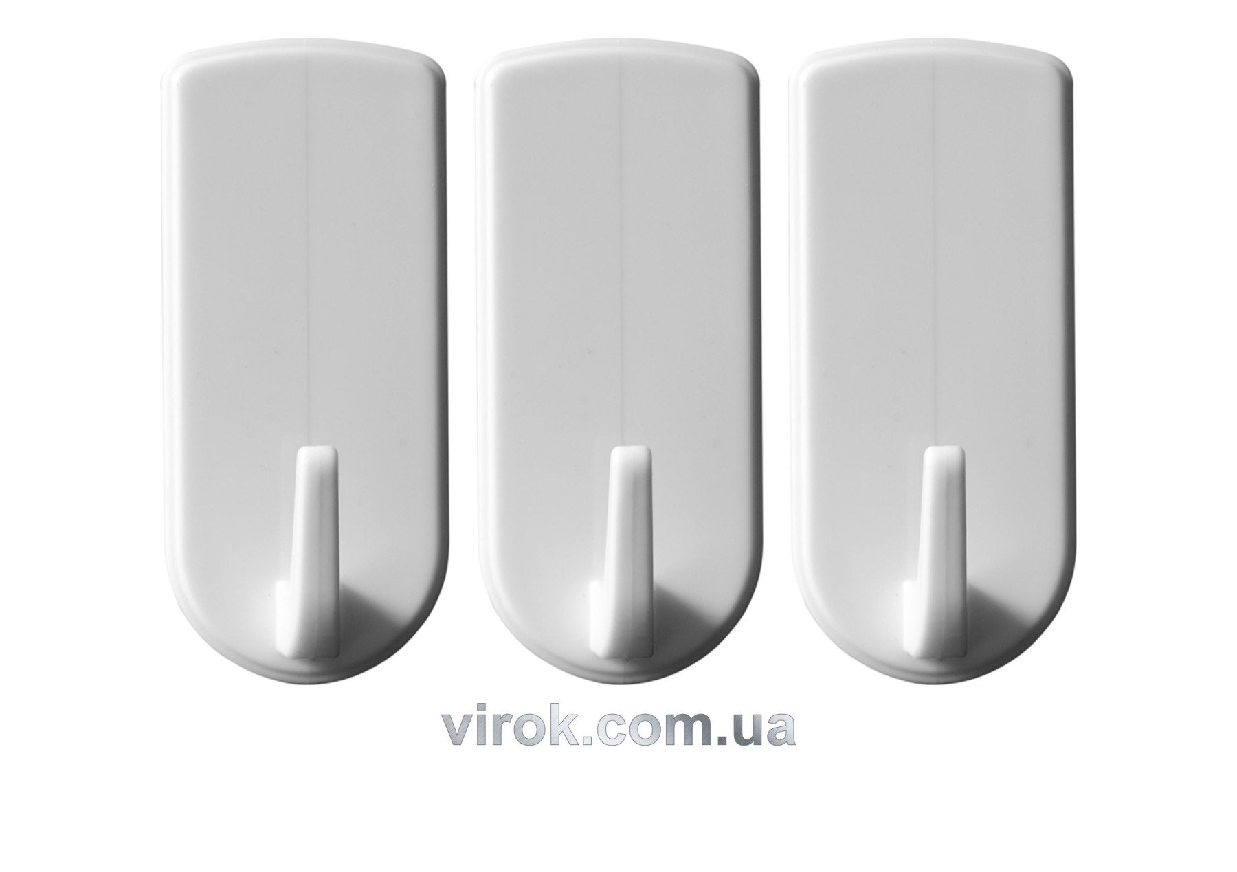 VOREL Гачки настінні самоклеючі, набір 3 шт.  | 74730