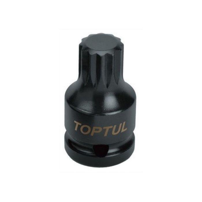 Головка торцевая SPLINE ударная TOPTUL М16 L44мм 1/2" KADB1616S