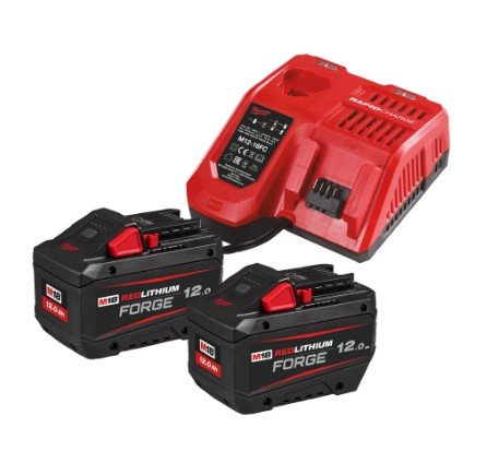 MILWAUKEE Енергокомплект, M18 FORGENRG-122 (+заряд.пристр. M12 - 18 FC, 2 акум.FORGE Х 12.0Аг)