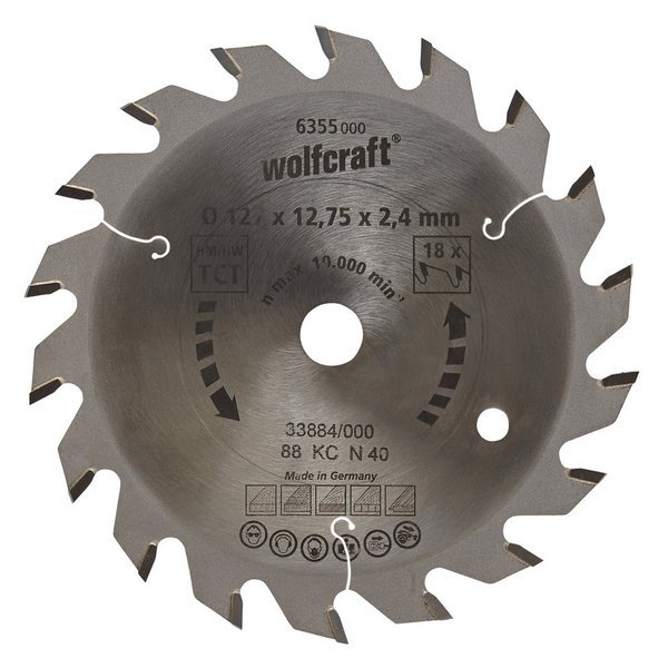 Wolfcraft полотно дисковой пилы Ø 130 x 16 x 2,4 // 6356000