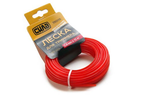 Леска для триммера 2,0мм звезда 15м СИЛА