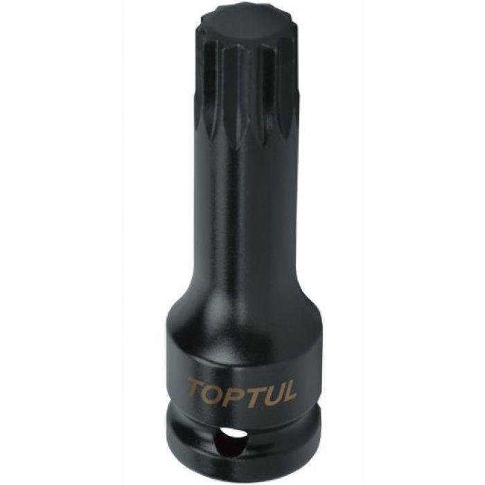 Головка торцевая SPLINE ударная TOPTUL М18 L77мм 1/2" KADB1618L