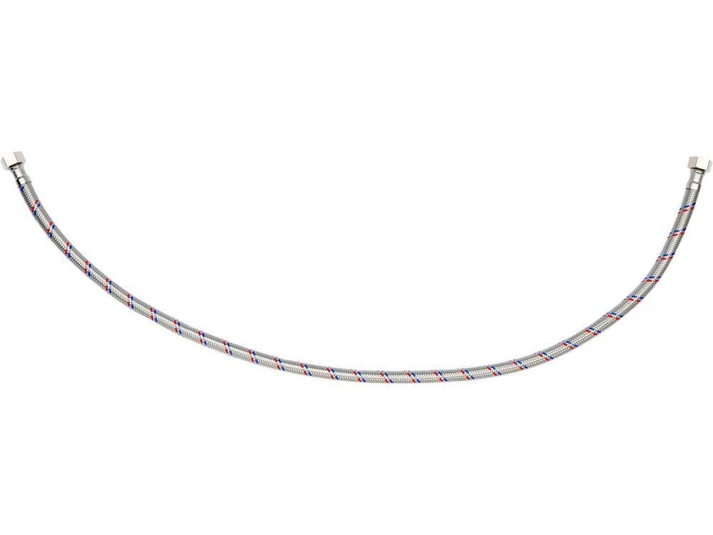 Шланг водопровідний з опліткою з нерж сталі FALA l= 800мм, Ø= 8/12, з'єднання F-3/8" х F-3/8" 1 МПа