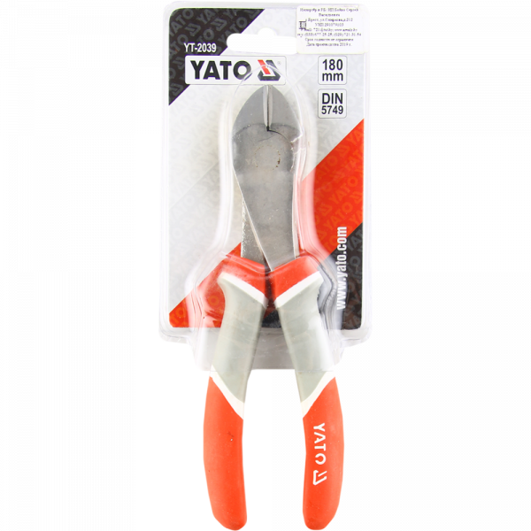 YATO Бокорізи підсилені YATO : L= 180 мм, нікельовані  | YT-2039