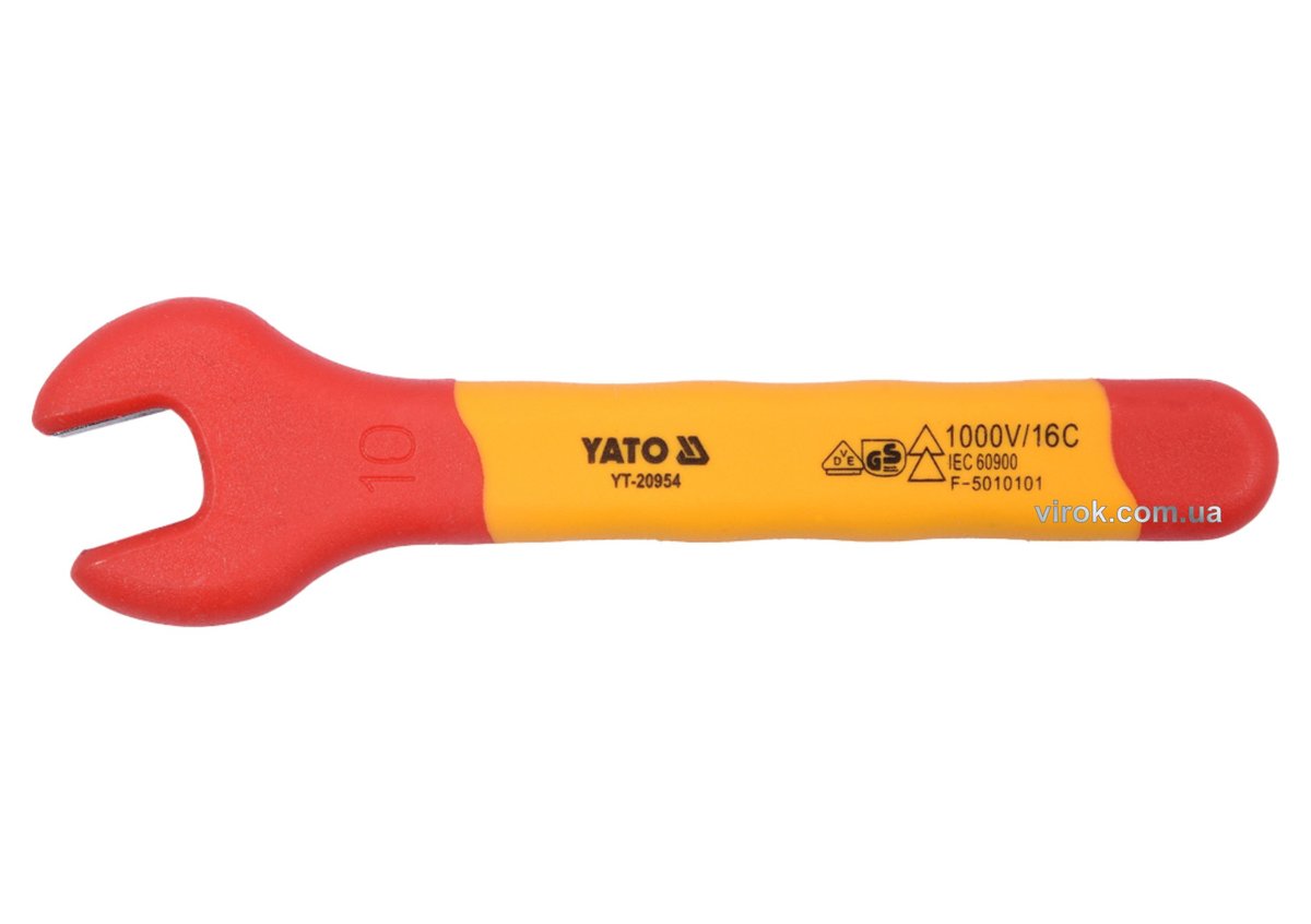 YATO Ключ ріжковий YATO : М10 мм, ізольований корпус VDE до 1000V  | YT-20954