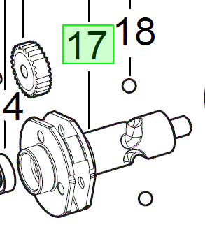 MILWAUKEE Розподільчий вал для M18FMTIW2F12 | 4931473579