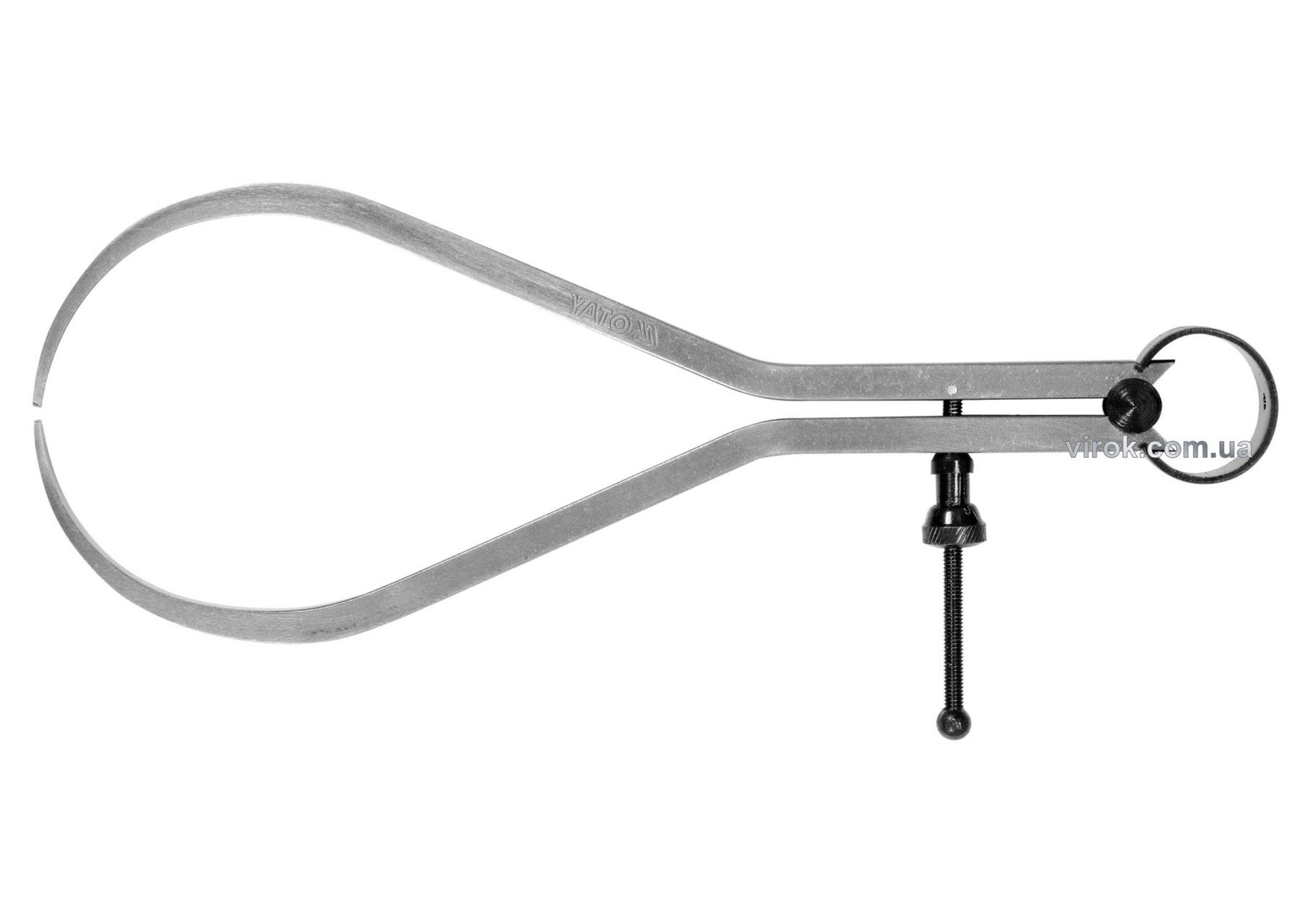 YATO Кронциркуль для зовнішніх вимірів YATO : l= 200 мм, з гвинтовим фіксатором і на пружині  | YT-7