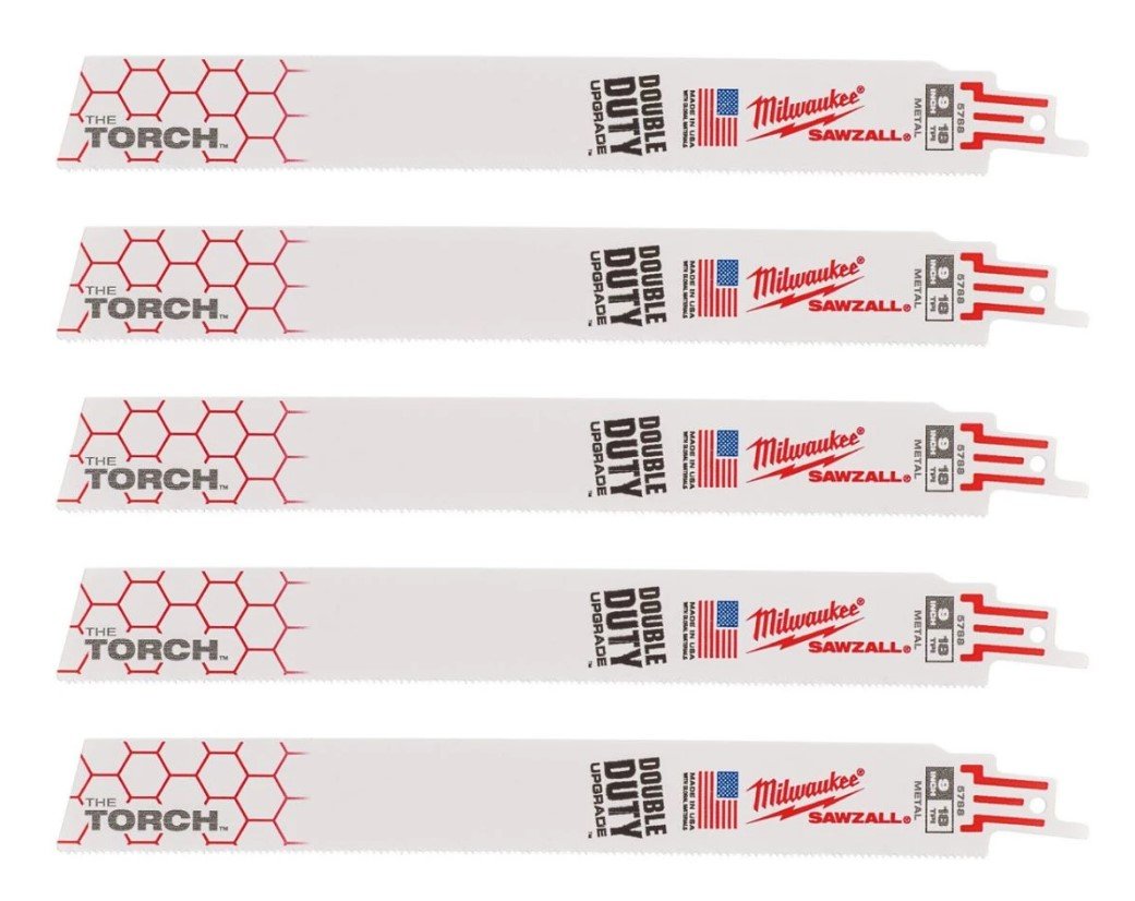 MILWAUKEE Полотно для шаб. пили TORCH , 230мм/ крок зуба 1,4мм, (5шт), (метал) | 48005788