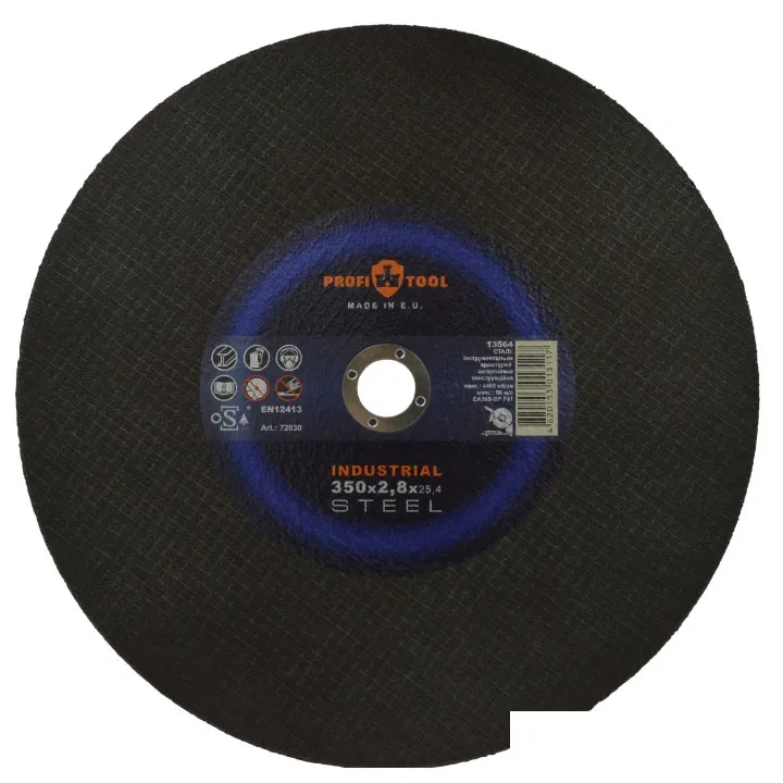 Круг отрезной по металлу PROFITOOL INDUSTRIAL 350х2.8х25.4 мм, EA36S-BF, F41, 4400 об/мин