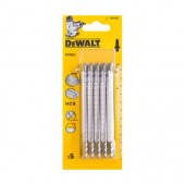 DeWalt DT2052 Полотно для лобзика по дереву, ДСП, ДВП с T301СD-, рез до 60 мм. 5шт.
