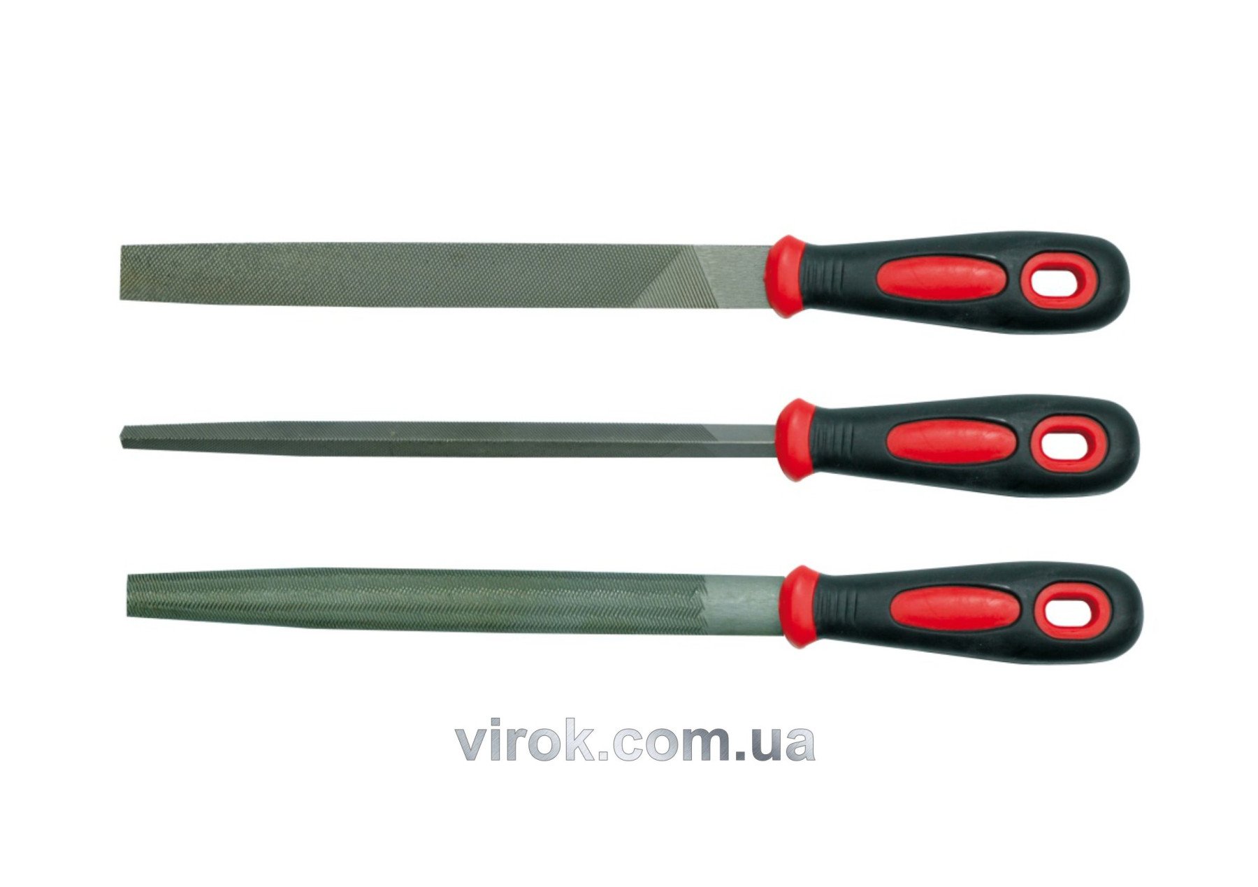 VOREL Напильники : L= 200мм, Набір 3 Шт/Уп.  | 25165