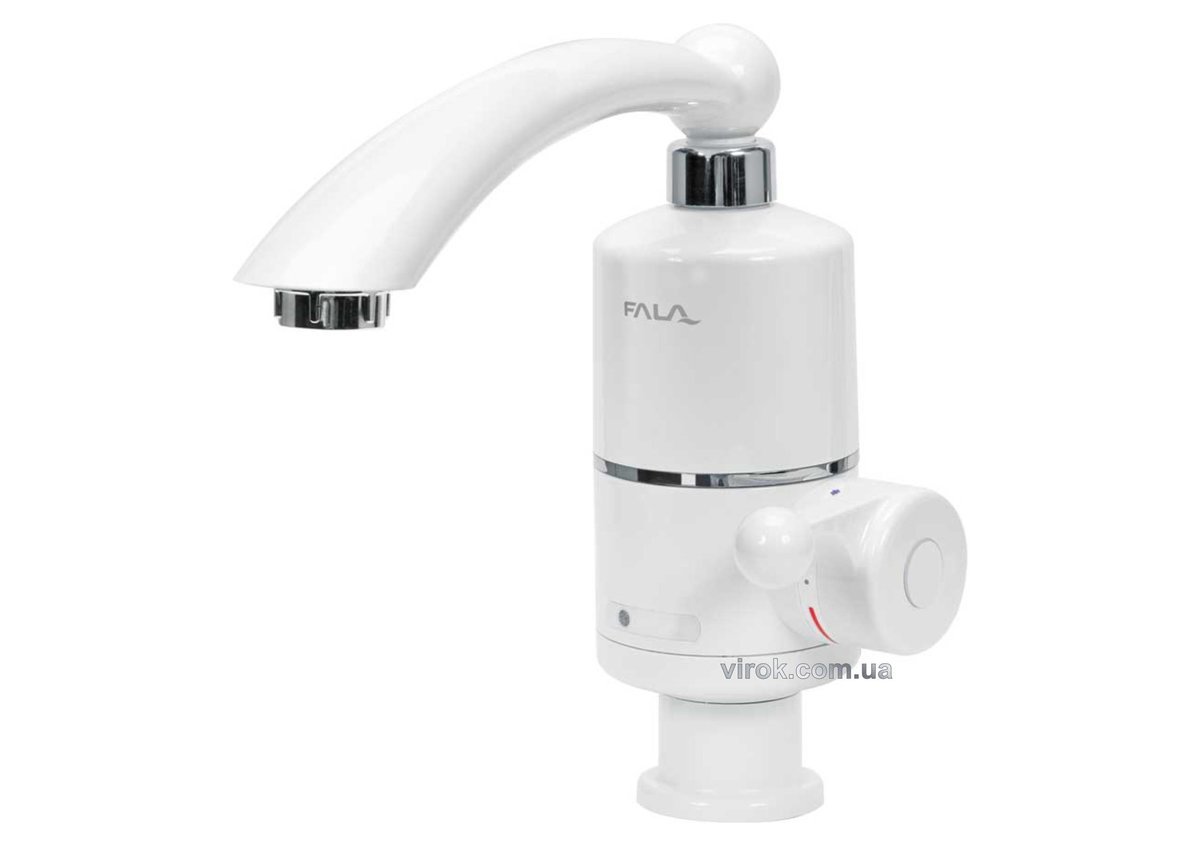 FALA Нагрівач води проточної мереж до 60°С,3кВт,тиск 0,04-0,6MPa, гусак l=20см нижнє під'єднання | 7