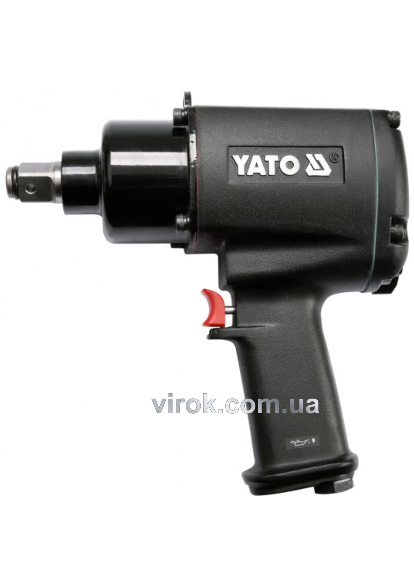 YATO Гайковерт ударний пневматичний YATO : квадрат 3/4", F=1300 Nm  | YT-09564