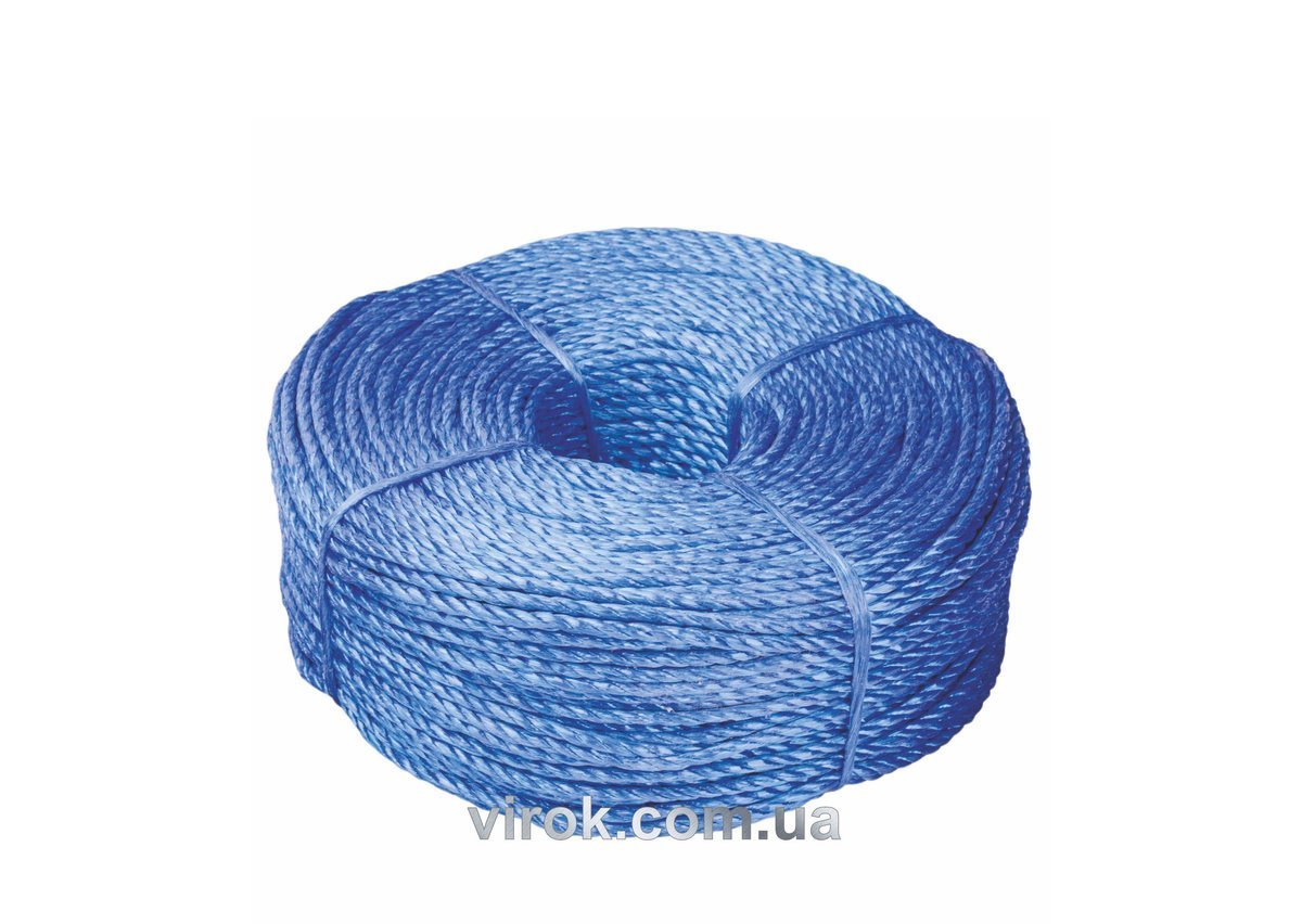 VIROK Мотузка для білизни ЕВА 4 мм x 200 м. поліпропіленова 1825 гр +/-5% | 86V032