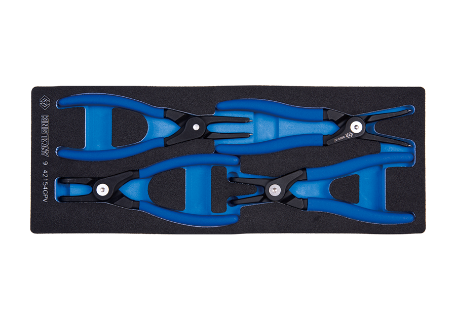 KING TONY Набор съемников стопорных колец 4пр.усиленные в ложементе | 9-42154GPV