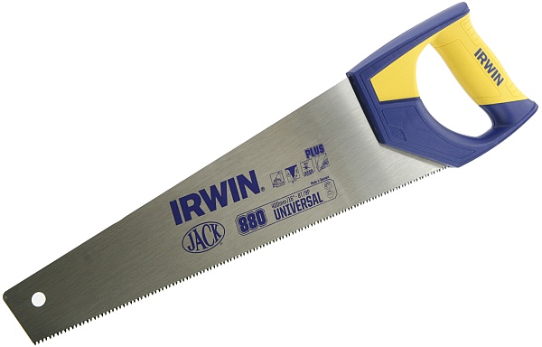 IRWIN Ножовка по дереву 400мм 8T/9P универсальная Plus, | 10503622