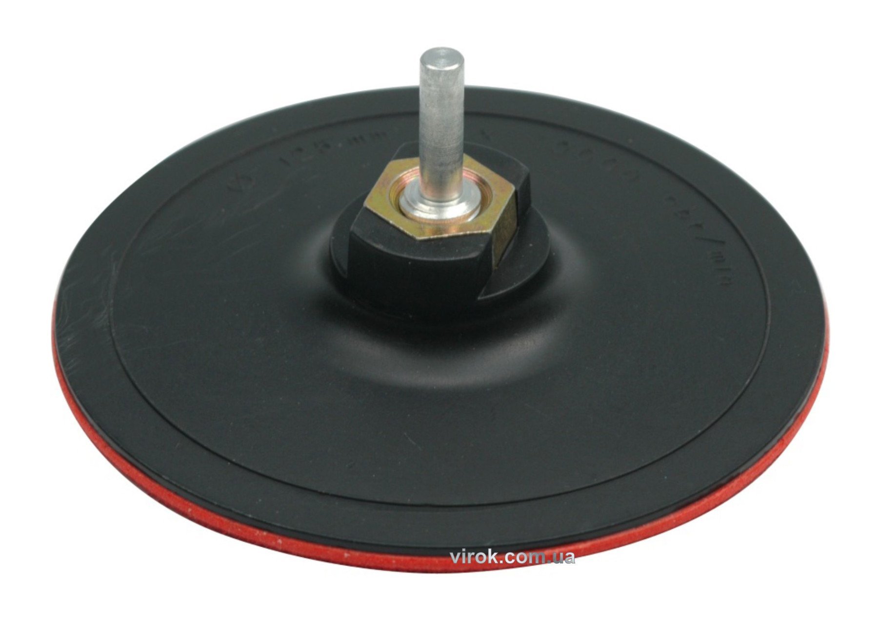 VOREL Круг-насадка шліфувальна з липучкою : Ø=125мм + гайка М14, винт  | 08316