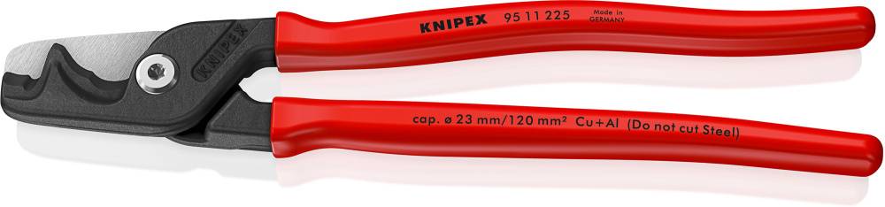 KNIPEX Ножиці для різання кабелів StepCut XL, діаметр 35мм / 120мм.кв., 225мм 95 11 225, фосфатовані